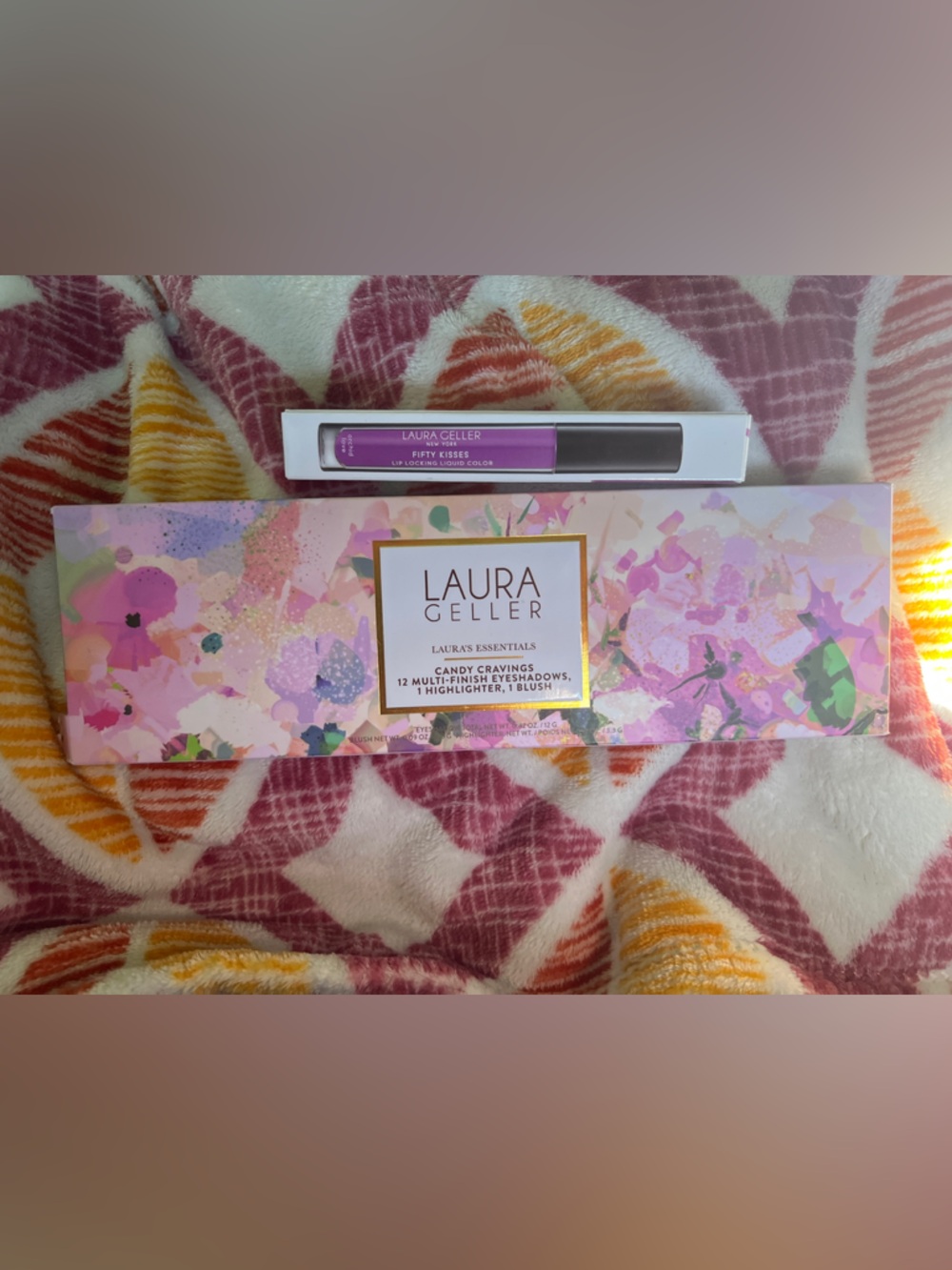 Laura Geller Candy Cravings Eyeshadow Palette w/ Fifty Kisses in Orchid Love